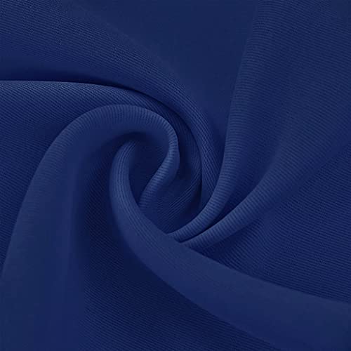 Pony Dance Patio Door Curtain - Window Treatments Blackout Panels Solid Heavy-Duty Rod Pocket Front Door Drapes With Tieback, 54 By 72 Inches, Purplish Blue, 1 Piece #TOP4