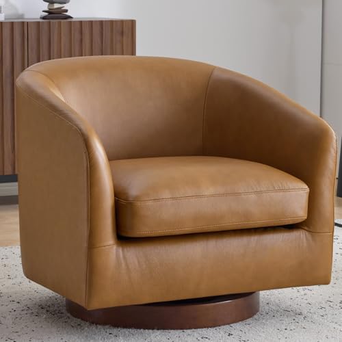 AEDI Genuine Leather Swivel Chair
