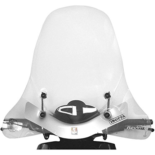  PARABREZZA ISOTTA COMPLETO PER PIAGGIO BEVERLY 125 / 250 dal 2004 h630mm (KIT COMPRENSIVO DI PARABREZZA + ATTACCHI)