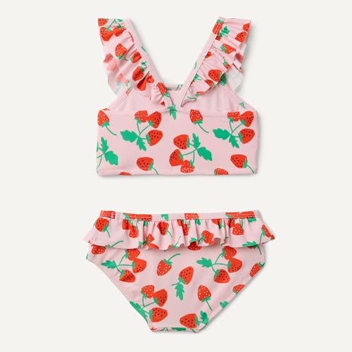 Image of Amazon Essentials Girls' Ruffle Two-Piece Bikini Swim Set