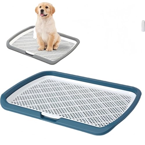 犬 トイレトレー ワイド はみ出し防止 大型犬対応 お手入れ便利 犬用小便器 中型犬 排泄 イエロー (大型フラット C)