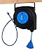 CopperPeak 50 ft Retractable Extension Cord Reel - Ceiling or Wall Mount - 14 gauge - Blue and Black