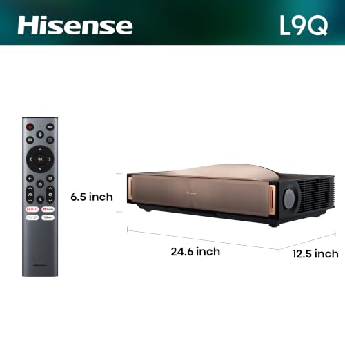 Hisense L9Q Ultra Short Throw Triple Laser Projector, 4K UHD, 5,000 Lumens, 5000:1 Contrast, 80” - 200”, Dolby Vision & Atmos, IMAX Enhanced, Google TV, Pantone Validated, Tuned by Devialet - image 2