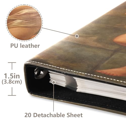 Álbum de Fotos Adhesivo DIY FLildon con Tapa de Cuero PU, 40 Páginas, Talla Aproximada 11.8x11.2 pulgadas miniatura 4