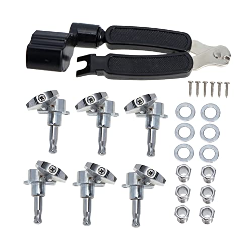 SUPVOX Ukulele Supply Guitar Knob Set String Winder Diy Tool for Stringed Instruments Compact Functional