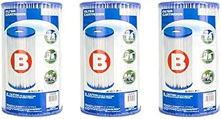 Intex B00LCIR3VS Pool Easy Set Type B Replacement Filter Pump Cartridge (3 Pack)