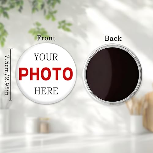 Imán Decorativo Redondo de 2.95 pulgadas Personalizado miniatura 2