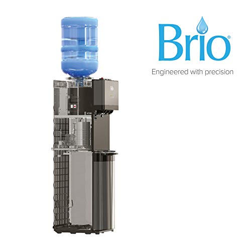 Brio Limited Edition Top Loading Water Cooler Dispenser - Black Stainless Steel - Hot & Cold Water, Child Safety Lock, Holds 3 or 5 Gallon Bottles - UL/Energy Star Approved by Brio - Image 6