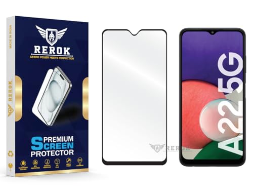 Image of Gorilla Tempered Glass Screen Protector Compatible with Samsung Galaxy A22 5G [Pack of 1] | Edge-to-Edge, Bubble-Free, Case Friendly, Easy Installation Kit