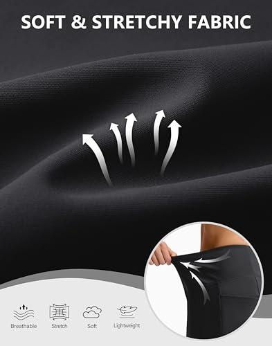 SANTINY 16'' Skorts for Woman with 4 Side Pockets High Waisted Stretch Pickleball Athletic Skirts Casual Tennis Golf Skirts - Image 6