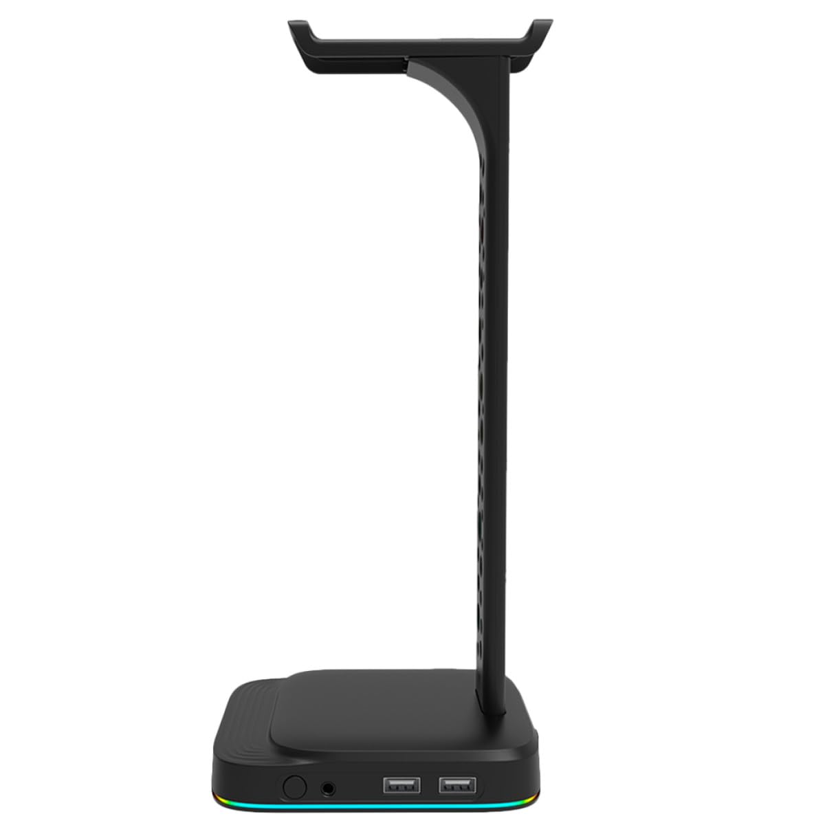 Soporte Abs Gaming RGB para Auriculares LED Iluminación Concentrador USB Doble y Material para Escritorio y PC