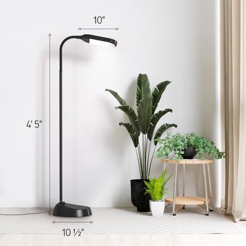 Kenley Natural Daylight Floor Lamp - Craft Light Floor Standing for Reading, Crafting, Sewing - Adjustable Gooseneck - Task Lamps for Living Room, Bedroom, Office - Thumbnail 6