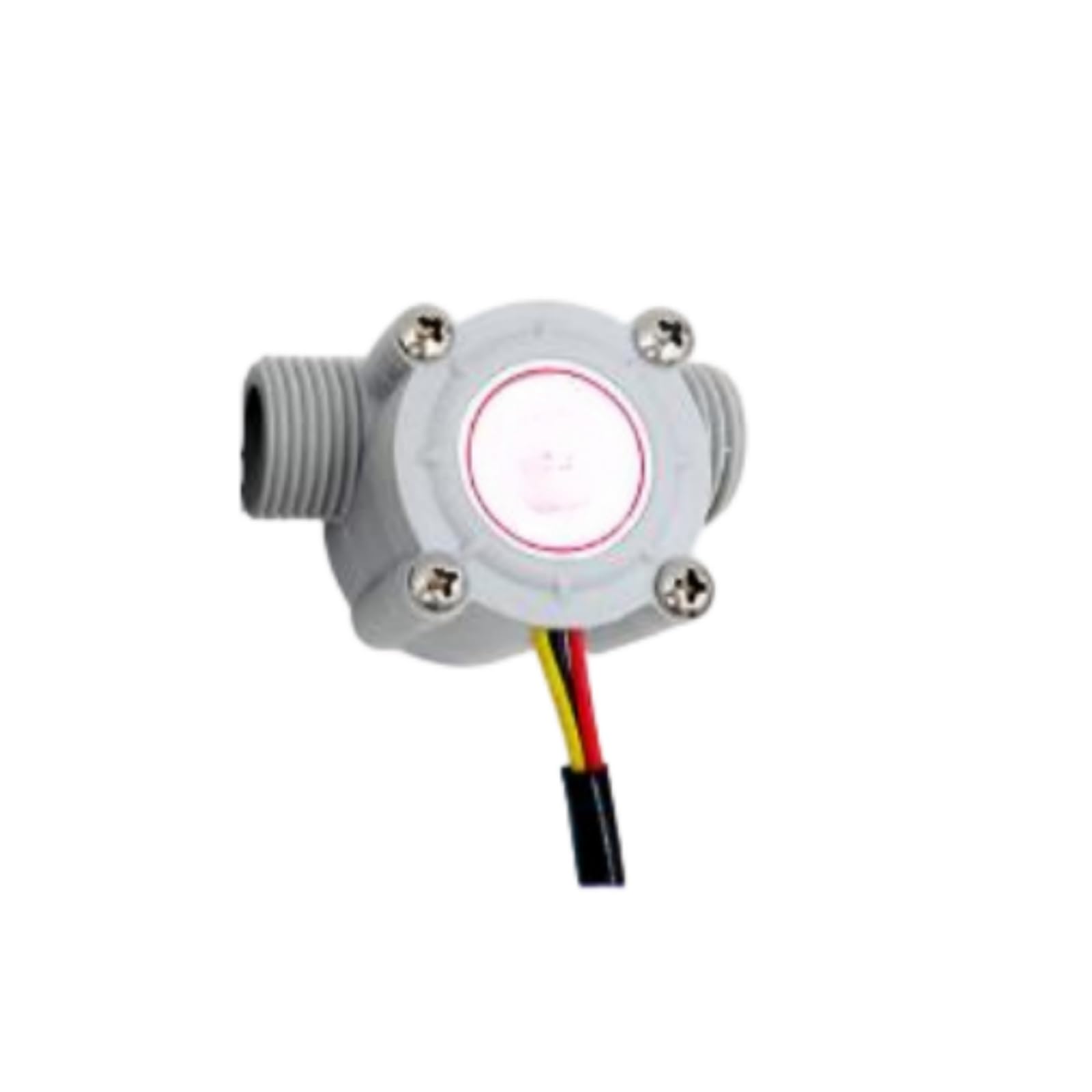 2pcs G1/2 1/2-inch Hall-Effect Water Flow Sensor 201B for Wall-Hung Boilers and Heaters for Home Water Flow Calculation(Grey)