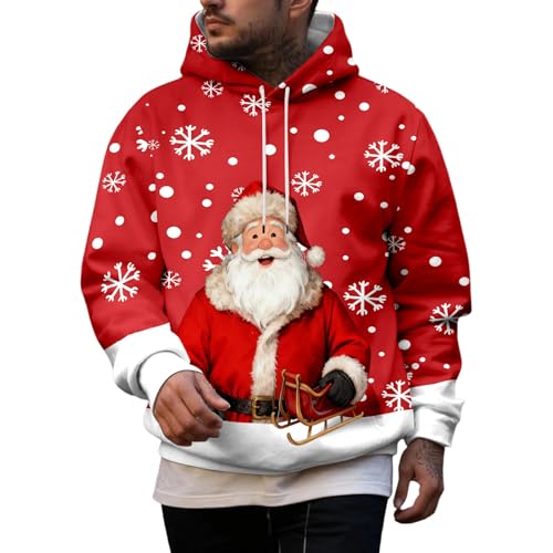 Sweat-shirt à capuche homme regular fit pull classique bleu