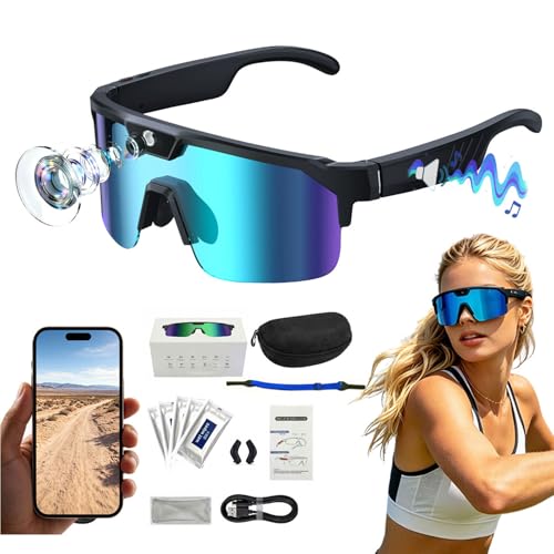 Caja de regalo de gafas inteligentes con IA y audio de oreja abierta