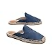 Eobzunu Men's Mule Espadrilles Shoes - Fashion Espadrilles for Men Comfort Breathable Espadrille Flats Suitable for Both Outdoor and Indoor(Dark Blue,9.5)
