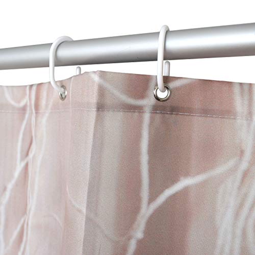 Broshan Beige Fabric Shower Curtains, Modern Fishing Net Seashell Marine Beach Theme Bath Curtain, Nautical Fabric Bathroom Accessories Set With Hooks #TOP6