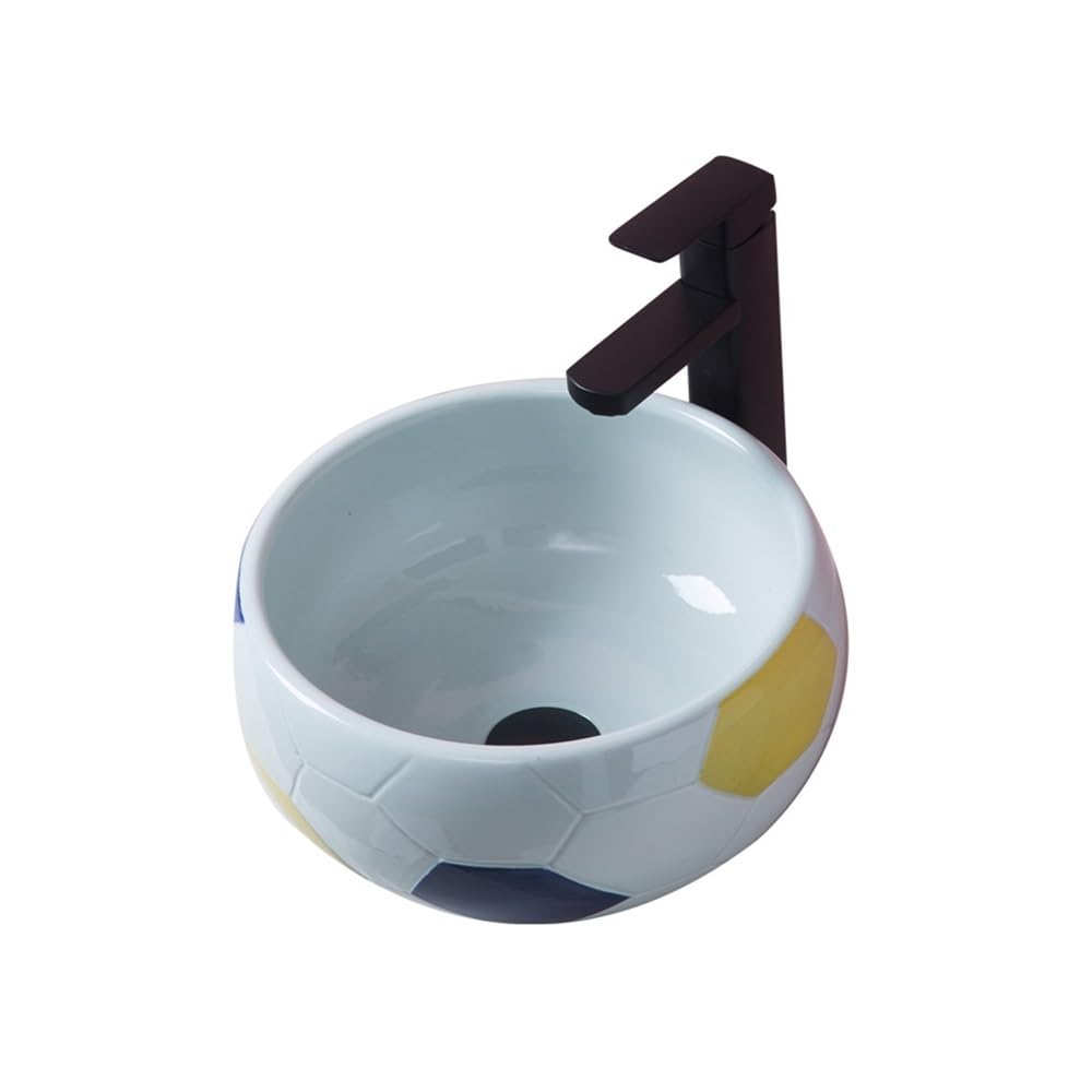 Vessel Sink Bathroom Vessel Sink 32 * 32 * 17cm Spherical Ceramic Modern Vanity Sinks Above Counter Basin Countertop