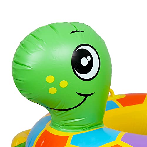 Image of Airavat Floats for Pool, Inflatable Pool Floats Swimming Ring, Swimming Float for Junior, Inflatable Floater, Water Float for Kids Swimming Pool Beach Summer Water Float Party Outdoor (Green Turtle)