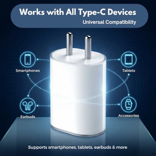 Image of AINE Power(45W)Fast Charger for Nothing Phone|PD 3.0 PPS BIS Certified Adapter|Compatible with Nothing Phone 3A /3A Pro /2 /2A /2A Plus /2A Special Edition /1 /CMF Phone 1|Original Rapid Charging,White