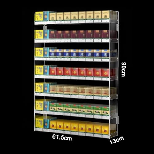 Vitrina de acrílico transparente para tabaco y caja de exhibición rectangular de pared 2