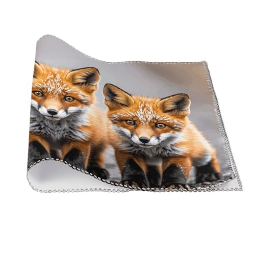 Sets de table lavables Many Foxes lot de 6 pour décoration de cuisine 30x45cm - 4