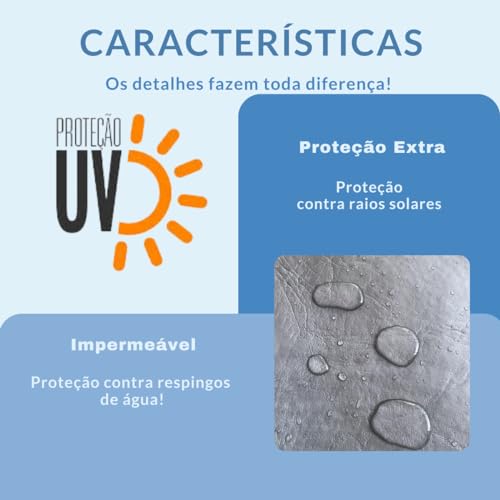 CAPA PARA LAVA E SECA SAMSUNG 13KG WD13T IMPERMEÁVEL (CINZA)