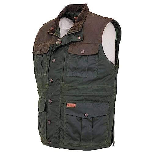 OUTBACK TRADING Men's Brant Breathable Waterproof Oilskin Outerwear Casual Western Vest2