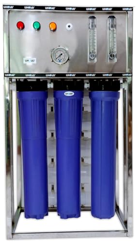 Image of WHOLER 100 LPH Commercial RO Water Purifier Plant with Inbuilt TDS Adjuster | Heavy Duty Stainless Steel Body | Pure Water Filter Machine for Office, School, College, Factory & Hostel HEAVY DUTY