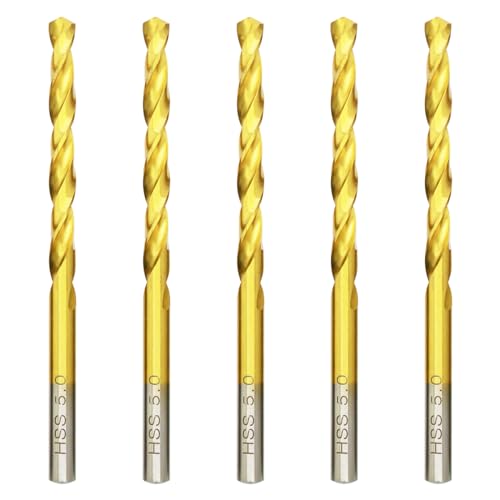 Forets à métaux HSS Titane Professional Forets à Métaux en Acier Inoxydable, Standard DIN 338