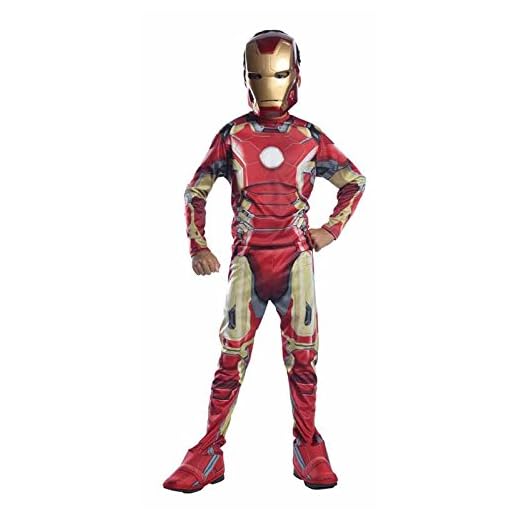 Rubies 's it620435-m – Iron Man Avengers 2 disfraz, con guantes, en caja, Talla M