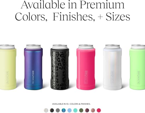 Image of BruMate Hopsulator Slim Can Cooler Insulated for 12oz Slim Cans | Skinny Can Insulated Stainless Steel Drink Holder for Hard Seltzer, Beer, Soda, and Energy Drinks (Houndstooth)
