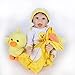 ZIYIUI Reborn bebé muñeca Niña Realista Suave Silicona Vinilo Bebé Juguete Lindo 22 Pulgadas 55CM Recién Nacido Muñeca Niño Regalo