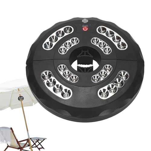 Lampe pour mât de parasol pour vos repas de jardin nocturnes
