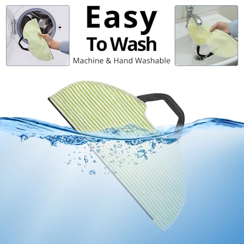 AV2610WA RV2610WA Vacuum Mop Replacement Pads Compatible with Shark AV2610WA RV2610WA RV2620WD AI Ultra 2- in-1 Robot Vacuum, Washable & Reusable Replacement Microfiber Soft Pads, 6 Pads