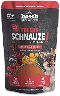 Bosch Freshe Schnout, Beef with Millet and Beetroot 1 x 250 g, Gentle Steam-Cooked…