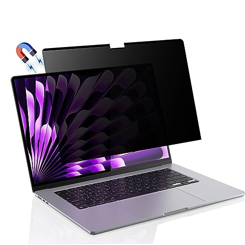 Filtro de privacidad magnético HaruYo para MacBook Air 15 pulgadas M5 M4, protector anti spy.