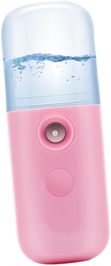 2pcs USB Charging Nano Mist Facial Steamer Handheld Spray Device for Hydration Skincare Portable Non- Grip