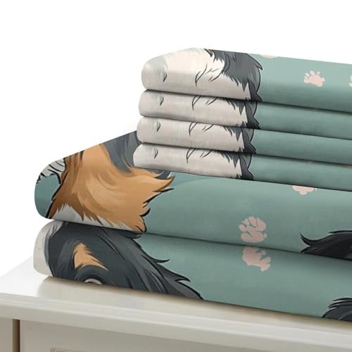 Housse de couette Bouvier Bernois fermeture éclair lit simple douce - 7