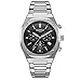 Roamer Stingray R7 854837 Montre à quartz analogique pour homme, Argenté/noir - 854837 41 55 50
