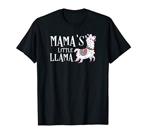 LLama Gifts for Girls - Mama's Little Llama Cute Graphic T-Shirt