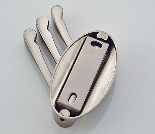 Eoocvt AGILE-SHOP-YIGOU 2Pcs Folding Hook Wall Mounted Swivel Arm Triple Coat Hook Bathroom Kitchen Garage Clothes Hanger thumb #4