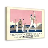BMtyDG England Vs India, Lord's, Cricket - 2014 Canvas Poster Wall Art Prints Room Aesthetic Murals Bedroom And Living Decorations Frame 16x24inch