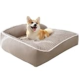 RUYICZB Dog Beds for Large Dogs, Orthopedic Dog Couch Bed with Washable Removable Cover, Warm Cozy Cat Beds for Indoor Cats, Pet Bed Sofa with Non-Slip Foam for Sleeping,XL