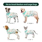 Kuoser Recovery Suit for Dogs Cats After Surgery, Professional Pet Recovery Shirt Dog Abdominal Wounds Bandages, Substitute E-Collar & Cone,Prevent Licking Dog Onesies Pet Surgery Recovery Suit - Image 3