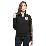 '47 NFL Women's Shimmer Cross-Check 1/4-Zip Fleece Pullover