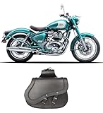 WinNet Borse Laterali da Moto compatibili con Royal Enfield Classic 650 valigie in Pelle rigida Bisaccia Custom da usare SENZA TELAIETTI