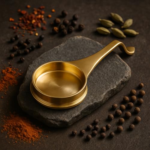 Image of Authentic and Traditional Bronze Tadka Pan for Healthy Cooking | Val Urli | Kai Urli | Kitchen Utensils