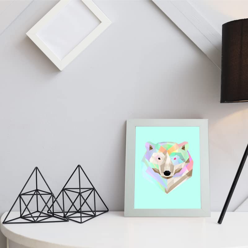 Alison Kingsgate Light Oak 100x70cm Frame - 100x70cm Picture Frames - Large 70x100cm Light Oak Frames With Safe Perspex Front & Wall Mounting - Use As Handmade Light Oak Frame