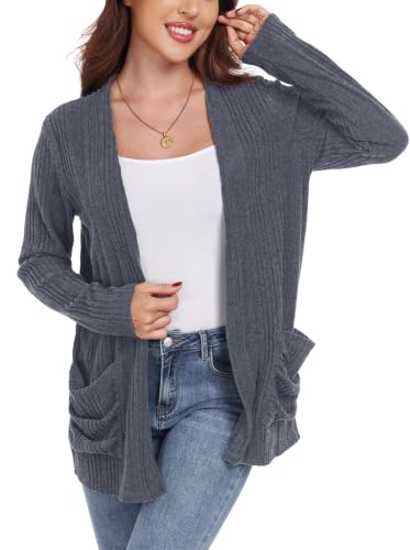 Image of GRECERELLE Women's Open Front Lightweight Cardigan Fall Sweaters Outwear